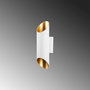 Opviq Cut - 11815 Lámpara de pared blanca de metal